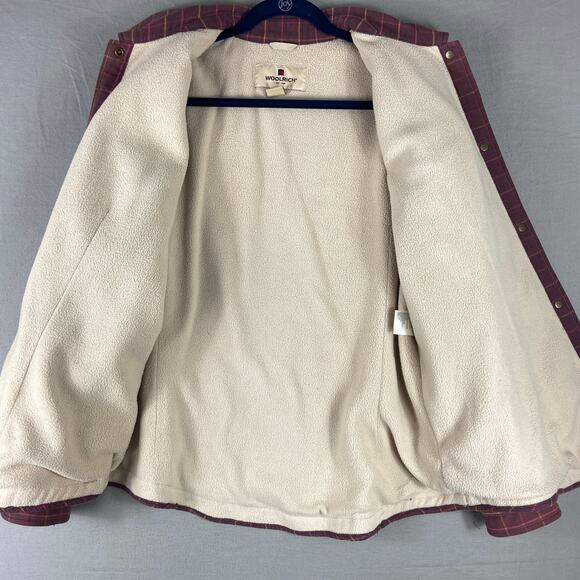 Woolrich Fleece Lined Womens Plaid Large Jacket - Picture 12 of 12